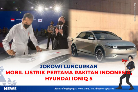 Jokowi Luncurkan Mobil Listrik Pertama Rakitan Indonesia, Hyundai Ioniq 5