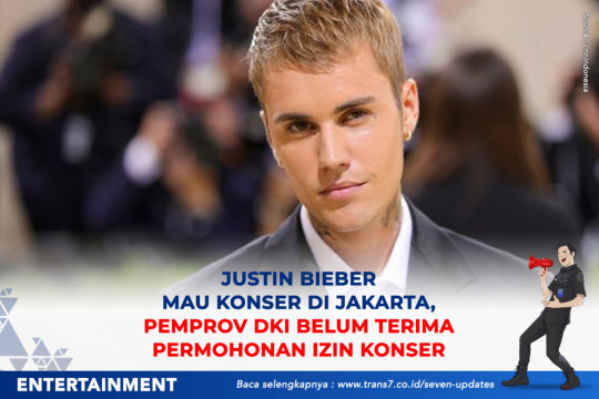 Justin Bieber Mau Konser Di Jakarta, Pemprov DKI Belum Terima Permohonan Izin Konser