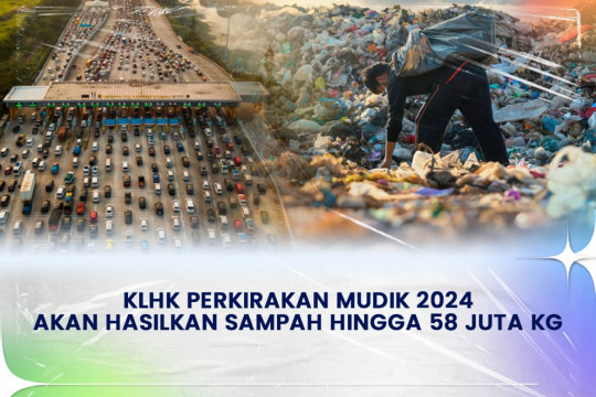KLHK Perkirakan Mudik 2024 Akan Hasilkan Sampah Hingga 58 Juta KG
