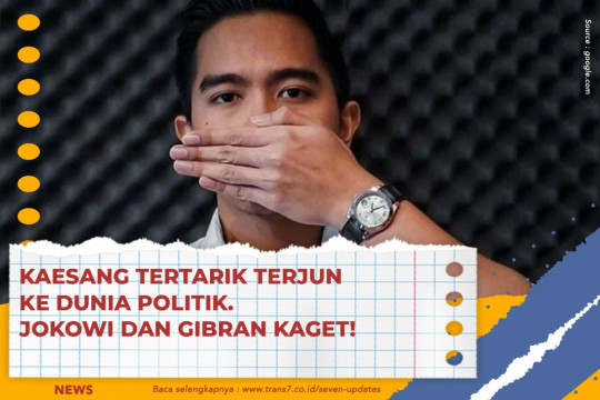 Kaesang Tertarik Terjun Ke Dunia Politik. Jokowi Dan Gibran Kaget!