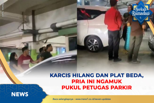 Karcis Hilang Dan Plat Beda, Pria Ini Ngamuk Pukul Petugas Parkir