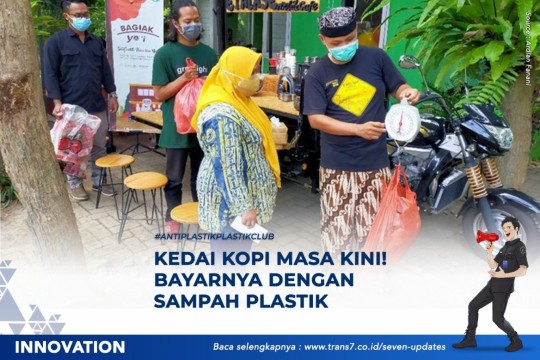 Kedai Kopi Masa Kini! Bayarnya Dengan Sampah Plastik