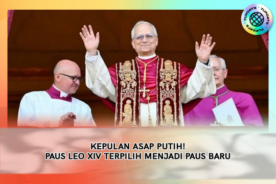Kepulan Asap Putih! Paus Leo XIV Terpilih Menjadi Paus Baru!