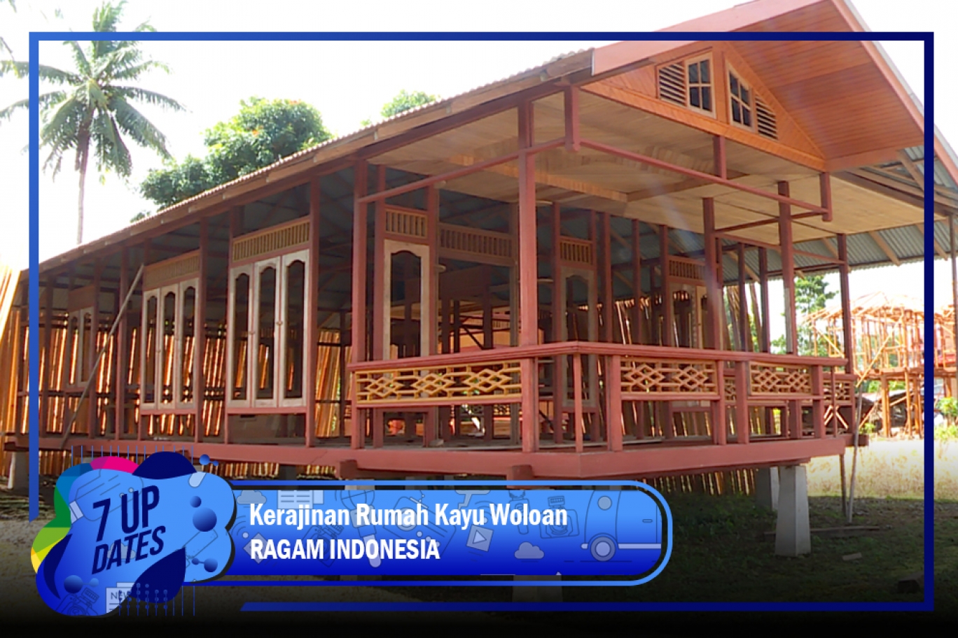 TRANS7 Kerajinan  Rumah Kayu  Woloan
