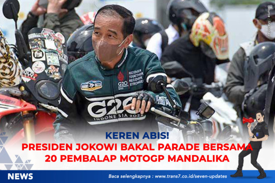 Keren Abis! Presiden Jokowi Bakal Parade Bersama 20 Pembalap MotoGP Mandalika