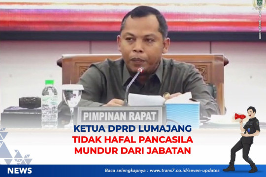 Ketua DPRD Lumajang Tidak Hafal Pancasila Mundur Dari Jabatan