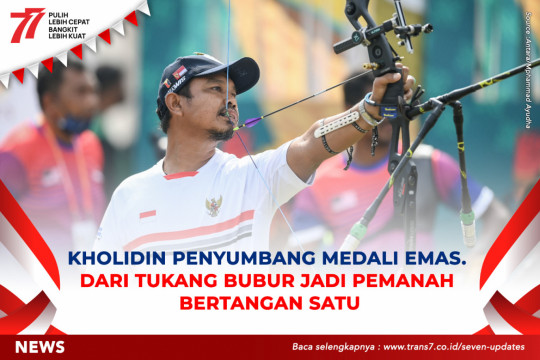 Kholidin Penyumbang Medali Emas. Dari Tukang Bubur Jadi Pemanah Bertangan Satu