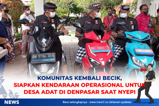 Komunitas Kembali Becik, Siapkan Kendaraan Operasional Untuk Desa Adat Di Denpasar Saat Nyepi
