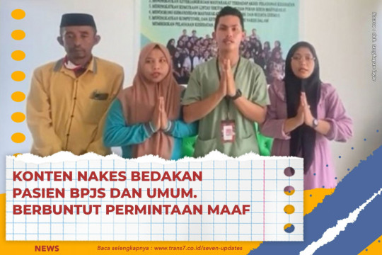 Konten Nakes Bedakan Pasien BPJS Dan Umum. Berbuntut Permintaan Maaf