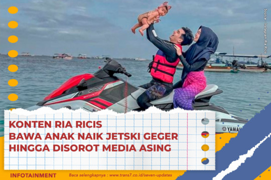 Konten Ria Ricis Bawa Anak Naik Jetski Geger Hingga Disorot Media Asing