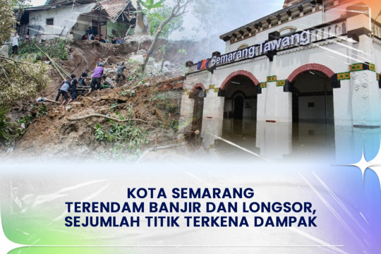 Kota Semarang Terendam Banjir Dan Longsor, Sejumlah Titik Terkena Dampak