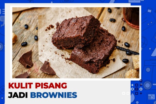 Kulit Pisang Jadi Brownies