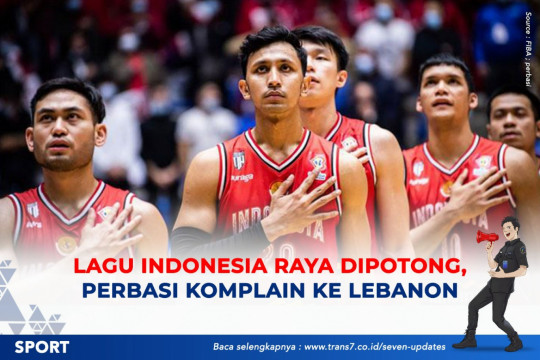 Lagu Indonesia Raya Dipotong, Perbasi Komplain Ke Lebanon