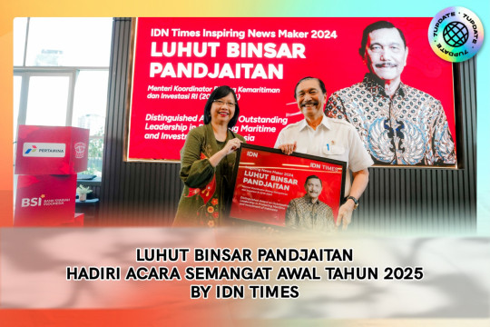 Luhut Binsar Pandjaitan Hadiri Acara Semangat Awal Tahun  2025 By IDN Times