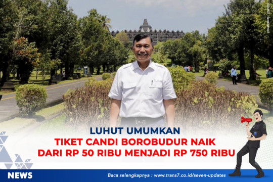 Luhut Umumkan Tiket Candi Borobudur Naik Dari Rp 50 Ribu Menjadi Rp 750 Ribu