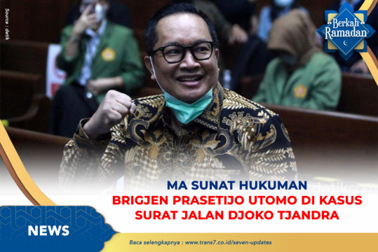 MA Sunat Hukuman Brigjen Prasetijo Utomo Di Kasus Surat Jalan Djoko Tjandra