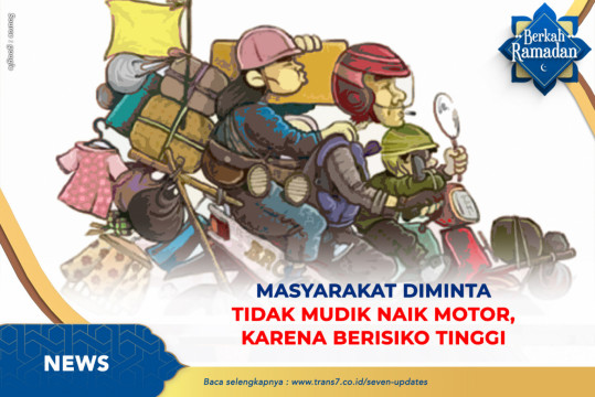 Masyarakat Diminta Tidak Mudik Naik Motor, Karena Berisiko Tinggi