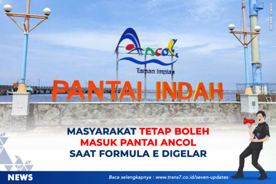 Masyarakat Tetap Boleh Masuk Pantai Ancol Saat Formula E Digelar