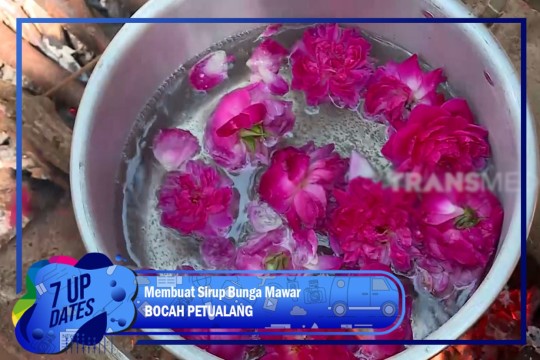 Membuat Sirup Bunga Mawar