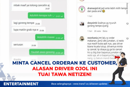 Minta Cancel Orderan Ke Customer, Alasan Driver Ojol Ini Tuai Tawa Netizen!