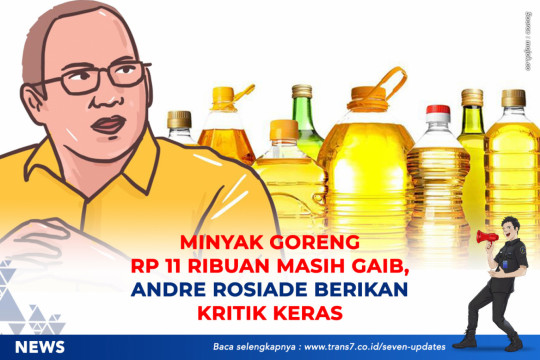 Minyak Goreng Rp 11 Ribuan Masih Gaib, Andre Rosiade Berikan Kritik Keras