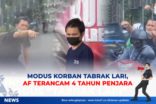 Modus Korban Tabrak Lari, AF Terancam 4 Tahun Penjara