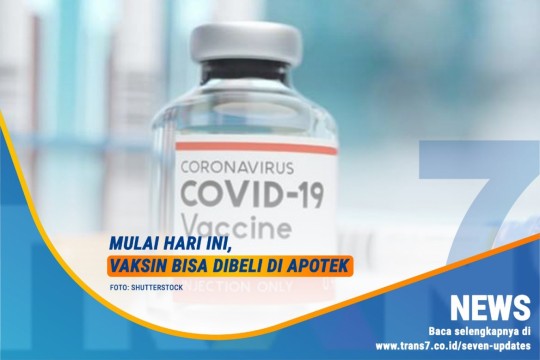 Mulai Hari Ini, Vaksin Bisa Dibeli Di Apotek