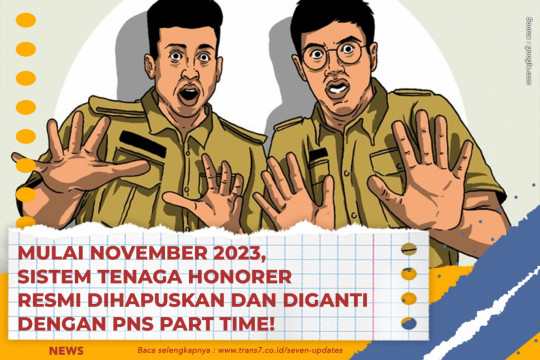 Mulai November 2023, Sistem Tenaga Honorer Resmi Dihapuskan Dan Diganti Dengan PNS Part Time!