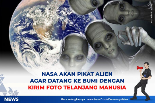 NASA Akan Pikat Alien Agar Datang Ke Bumi Dengan Kirim Foto Telanjang Manusia