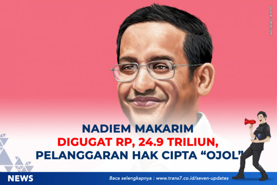 Nadiem Makarim Digugat Rp 24,9 Triliun, Pelanggaran Hak Cipta 'Ojol'