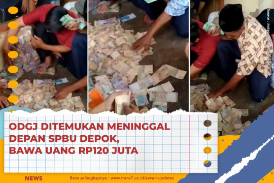 ODGJ Ditemukan Meninggal Depan SPBU Depok, Bawa Uang Rp120 Juta