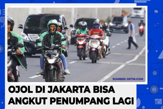 Ojol Di Jakarta Bisa Angkut Penumpang Lagi!