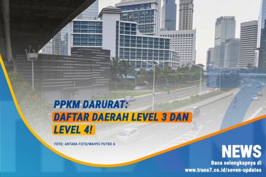 PPKM Darurat: Daftar Daerah Level 3 Dan Level 4