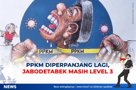 PPKM Diperpanjang Lagi, Jabodetabek Masih Level 3