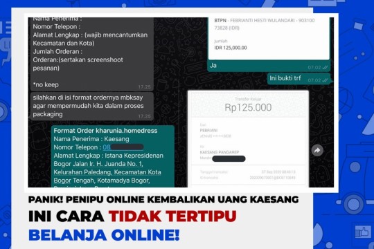 Panik! Penipu Online Kembalikan Uang Kaesang. Ini Cara Tidak Tertipu Belanja Online!
