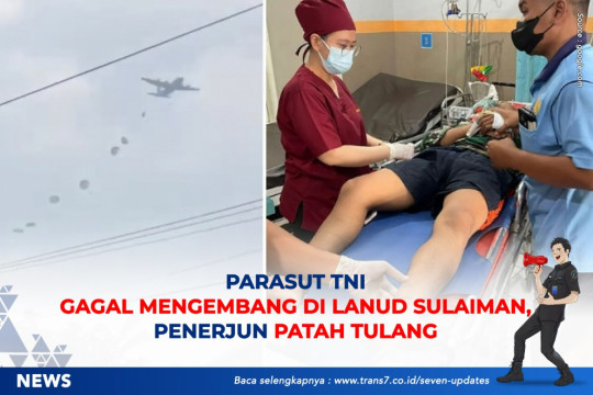 Parasut TNI Gagal Mengembang Di Lanud Sulaiman, Penerjun Patah Tulang