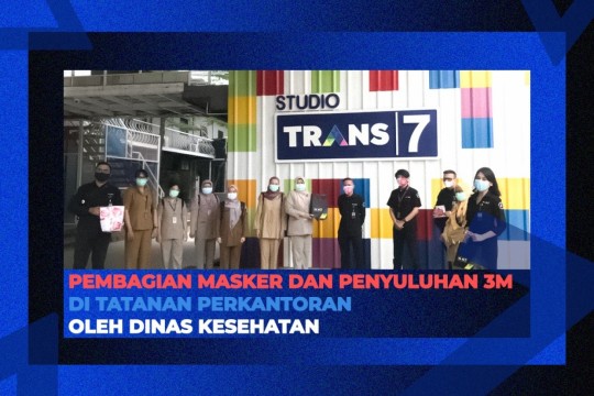 Pembagian Masker Dan Penyuluhan 3M Di Tatanan Perkantoran