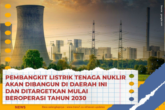 Pembangkit Listrik Tenaga Nuklir Akan Dibangun Di Daerah Ini Dan Ditargetkan Mulai Beroperasi Tahun 2030
