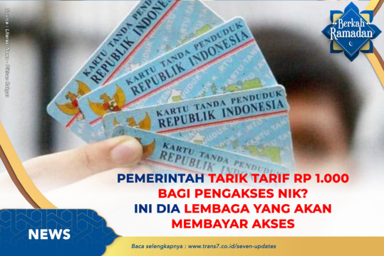 Pemerintah Tarik Tarif Rp 1.000 Bagi Pengakses NIK? Ini Dia Lembaga Yang Akan Membayar Akses