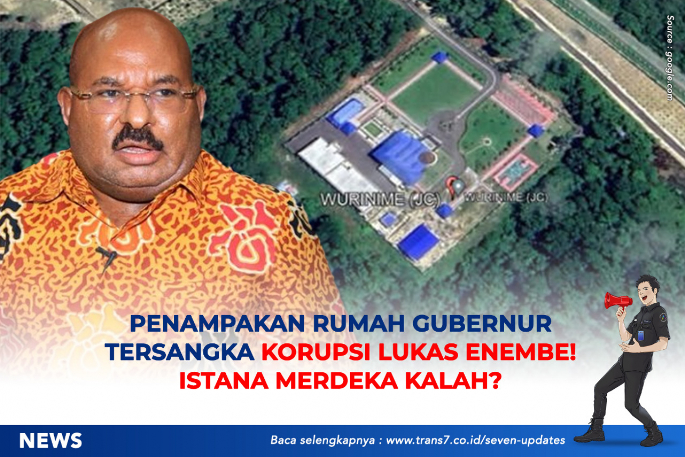 Penampakan Rumah Gubernur Tersangka Korupsi Lukas Enembe. Istana Merdeka Kalah?