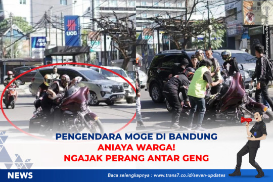 Pengendara Moge Di Bandung Aniaya Warga, Ngajak Perang Antar Geng