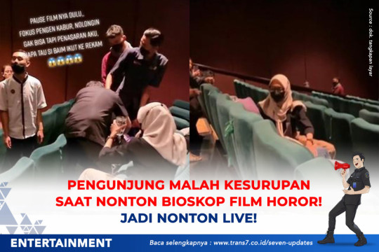 Pengunjung Malah Kesurupan Saat Nonton Bioskop Film Horor. Jadi Nonton Live!