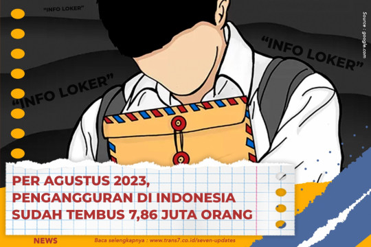 Per Agustus 2023, Pengangguran Di Indonesia Sudah Tembus 7,86 Juta Orang