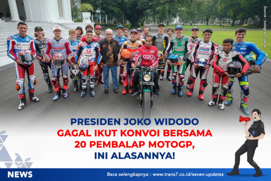 Presiden Joko Widodo Gagal Ikut Konvoi Bersama 20 Pembalap MotoGP, Ini Alasannya!