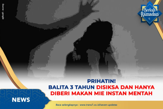 Prihatin! Balita 3 Tahun Disiksa Dan Hanya Diberi Makan Mie Instan Mentah
