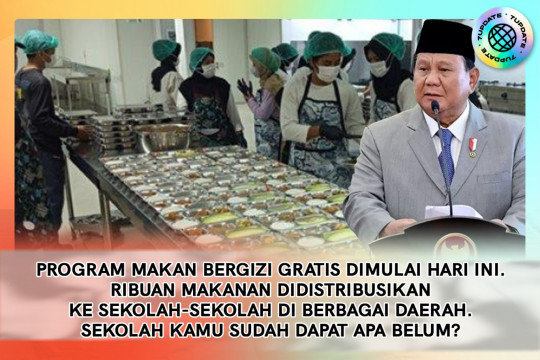 Program Makan Bergizi Gratis Dimulai Hari Ini. Ribuan Makanan Di Distribusikan Ke Sekolah-Sekolah Di Berbagai Daerah. Sekolah Kamu Sudah Dapat Apa Belum?