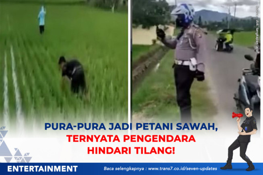 Pura-pura Jadi Petani Sawah, Ternyata Pengendara Hindari Tilang