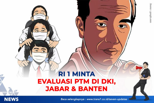 RI 1 Minta Evaluasi PTM Di DKI, Jabar Dan Banten