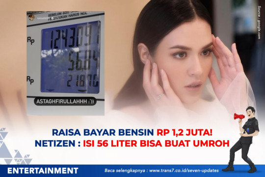 Raisa Bayar Bensin Rp 1,2 Juta. Netizen: Isi 56 Liter Bisa Buat Umroh
