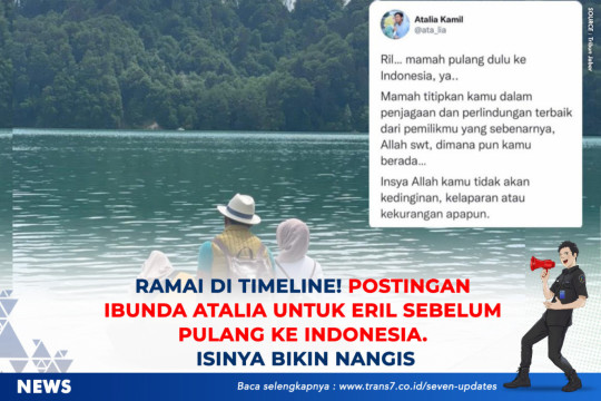 Ramai Di Timeline! Postingan Ibunda Atalia Untuk Eril Sebelum Pulang Ke Indonesia. Isinya Bikin Nangis